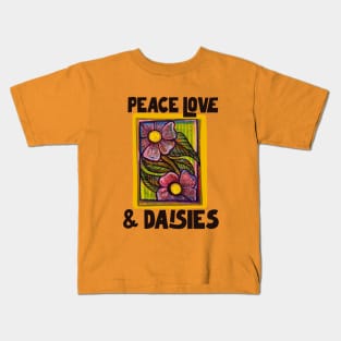 Peace love and Daisies Kids T-Shirt